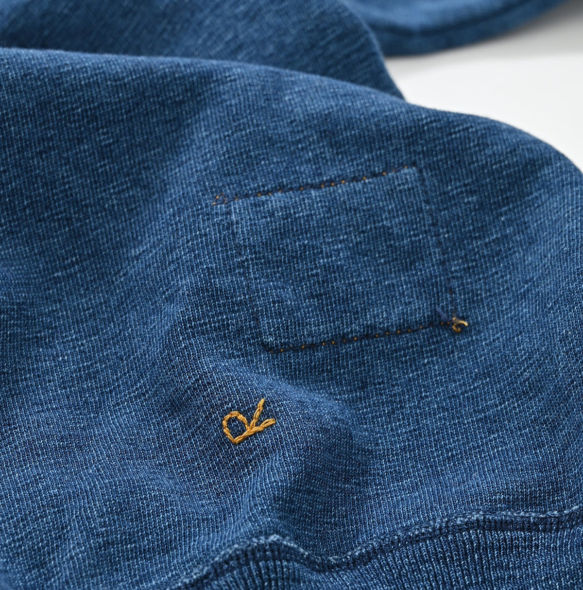 45R Indigo Cotton Fleece 908 Zip Hoodie (Size 1)