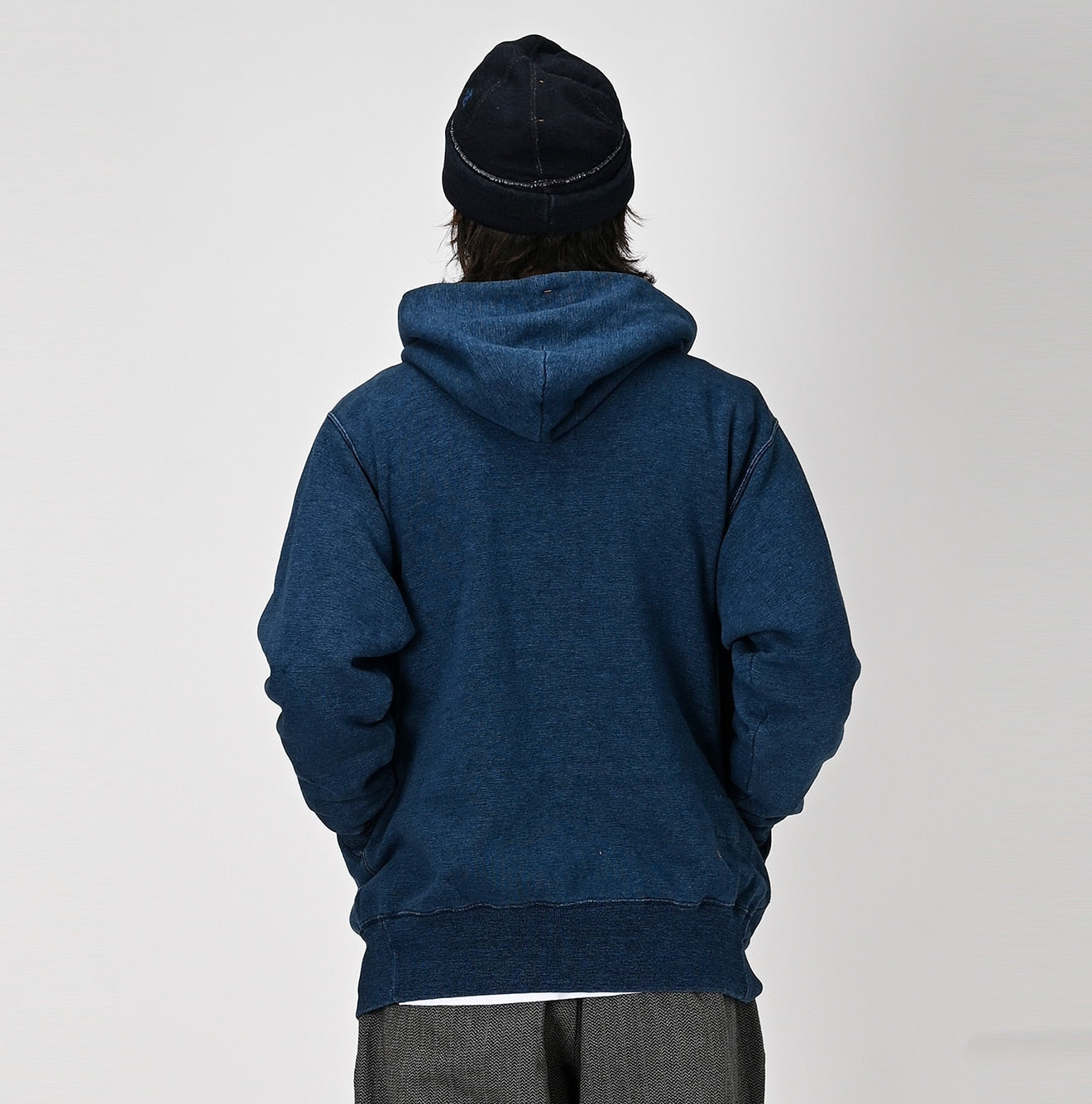 45R Indigo Cotton Fleece 908 Zip Hoodie (Size 1)
