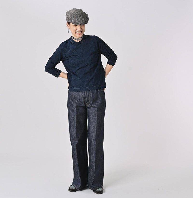 Indigo Square T-shirt - 45R by 45rpm studio - Image 3