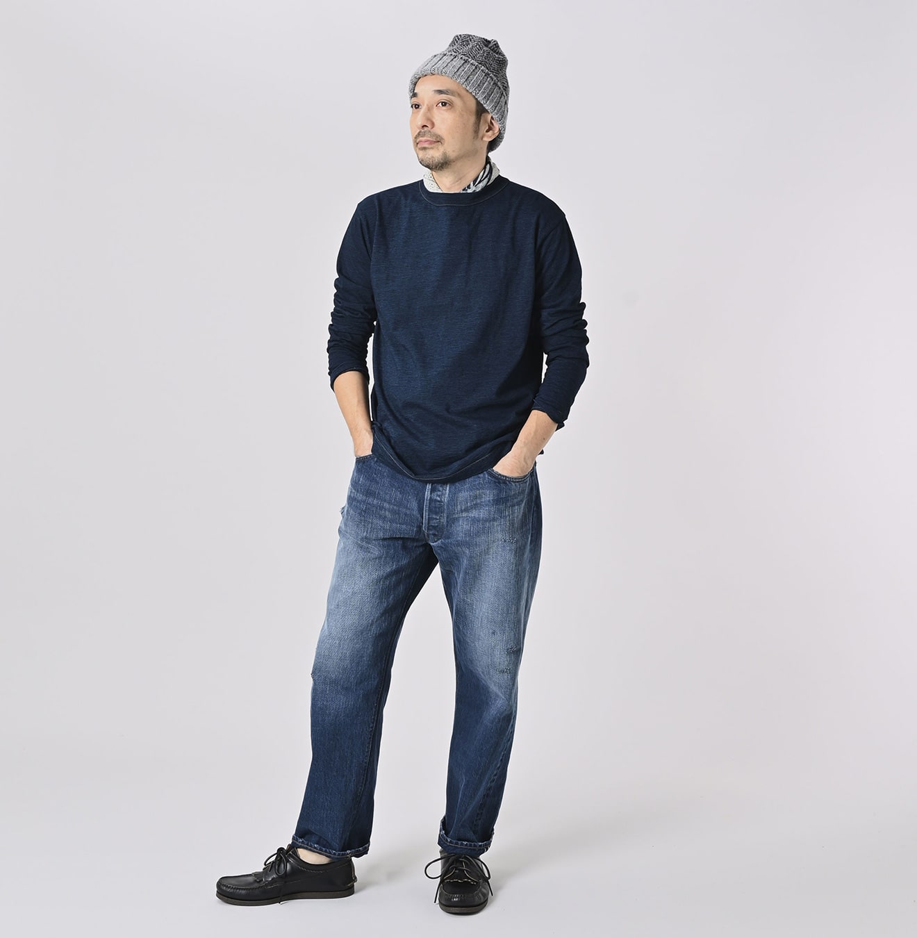 45R Indigo 45 Star 908 Long Sleeve T-shirt