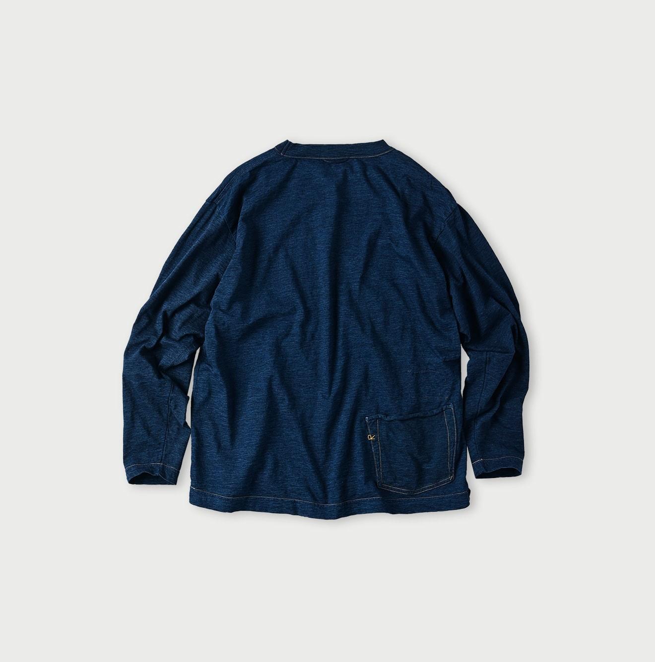 45rpm Indigo L⁄S Sweat 4 Indigo Dye Embroidered Logo Examples