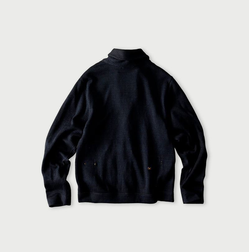 45R Indigo Supima Smooth 908 Shawl Cardigan