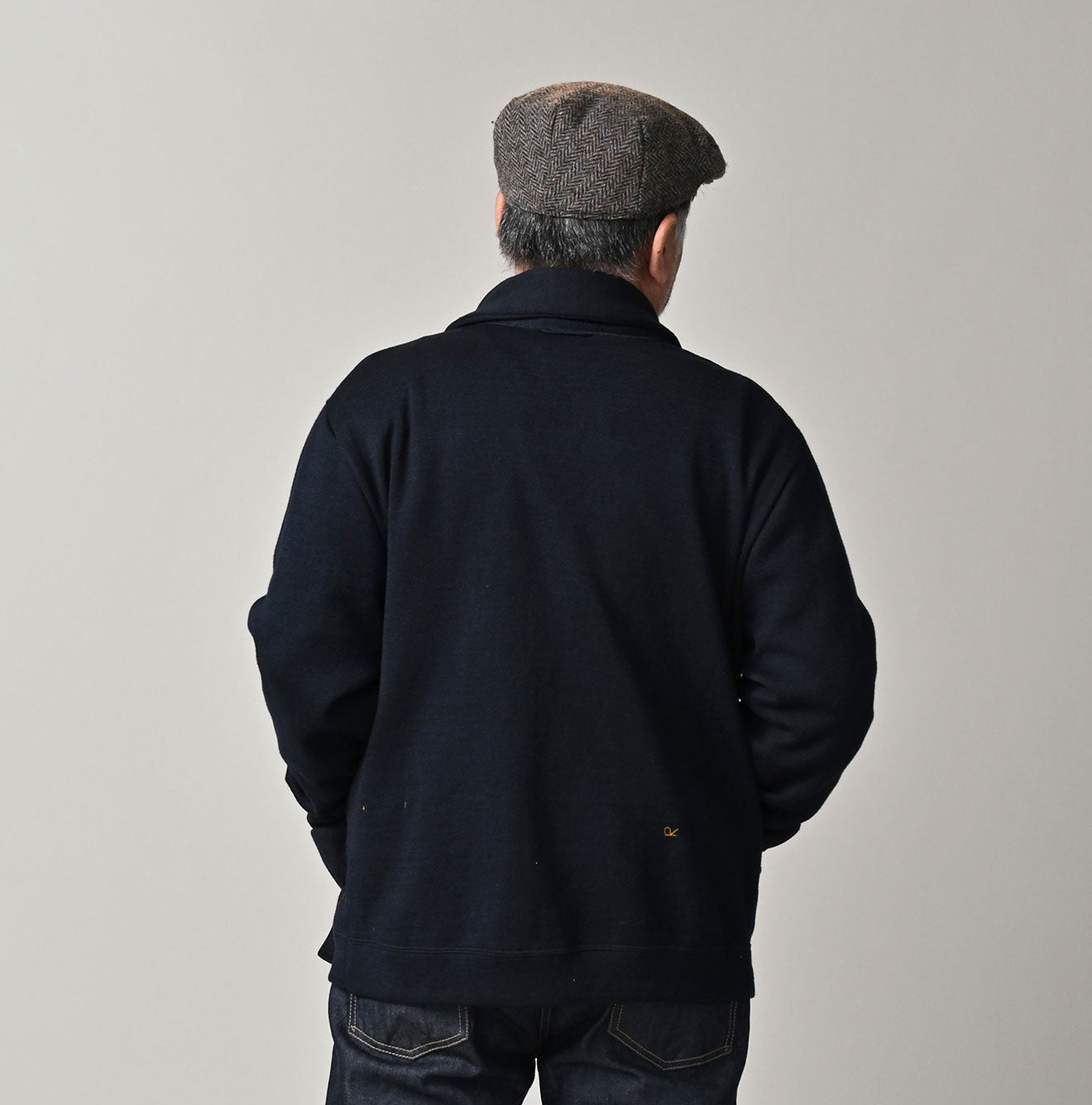 45R Indigo Supima Smooth 908 Shawl Cardigan