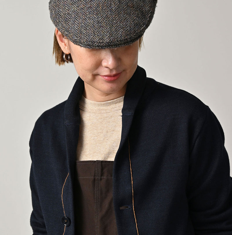 45R Indigo Supima Smooth 908 Shawl Cardigan