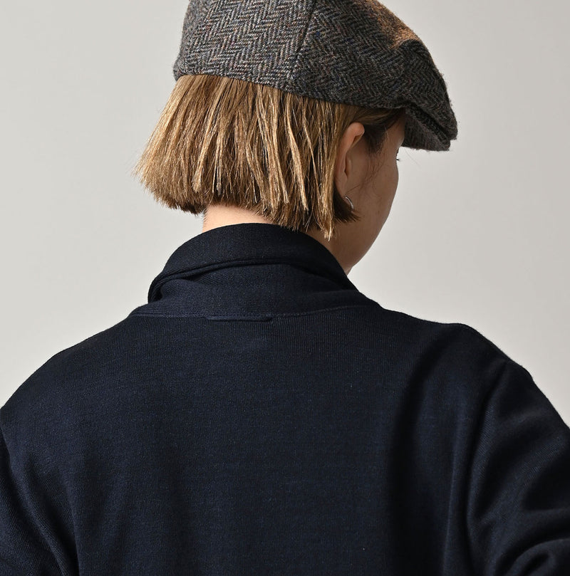 45R Indigo Supima Smooth 908 Shawl Cardigan