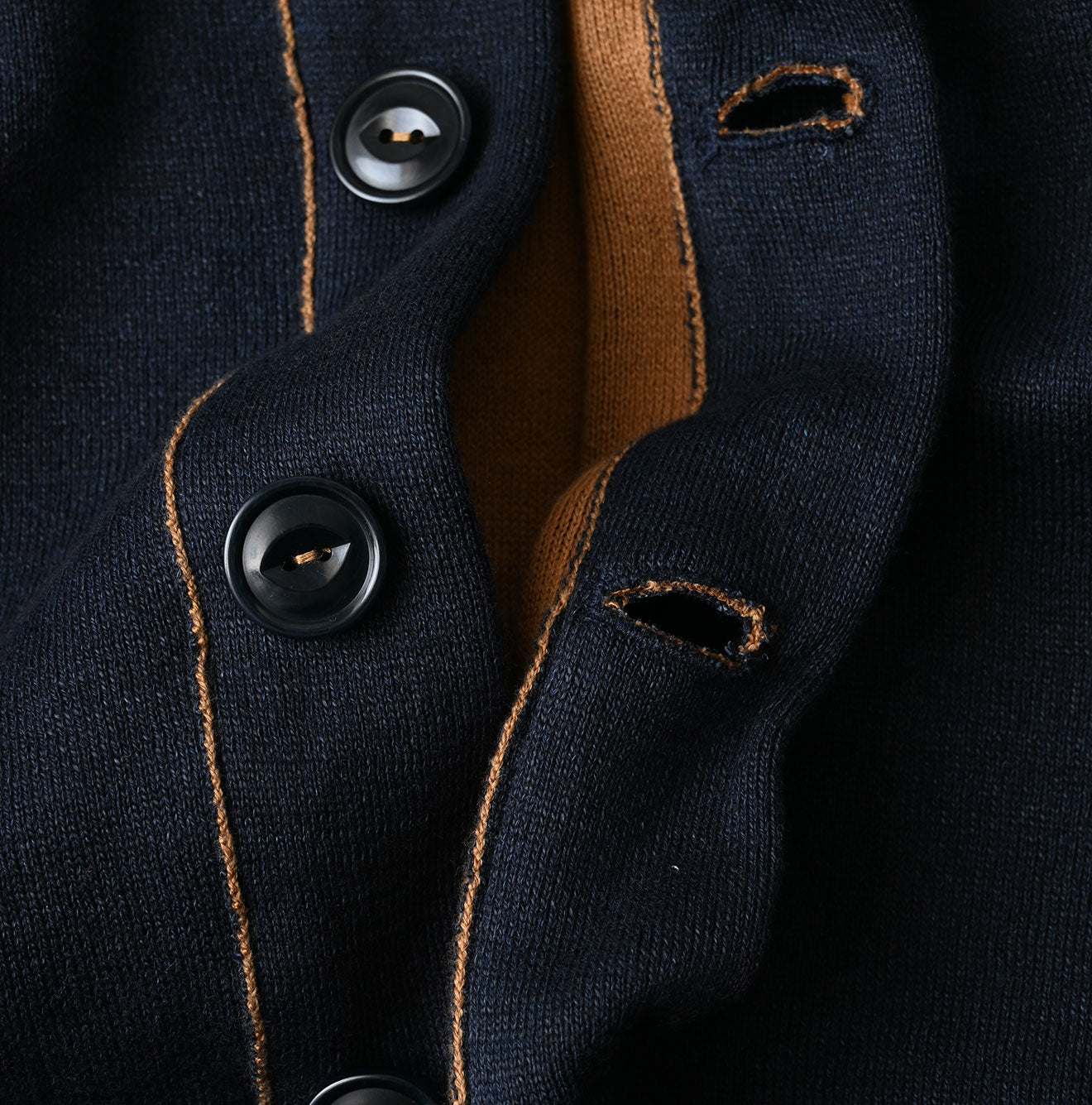 45R Indigo Supima Smooth 908 Shawl Cardigan