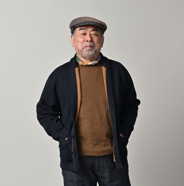 45R Indigo Supima Smooth 908 Shawl Cardigan