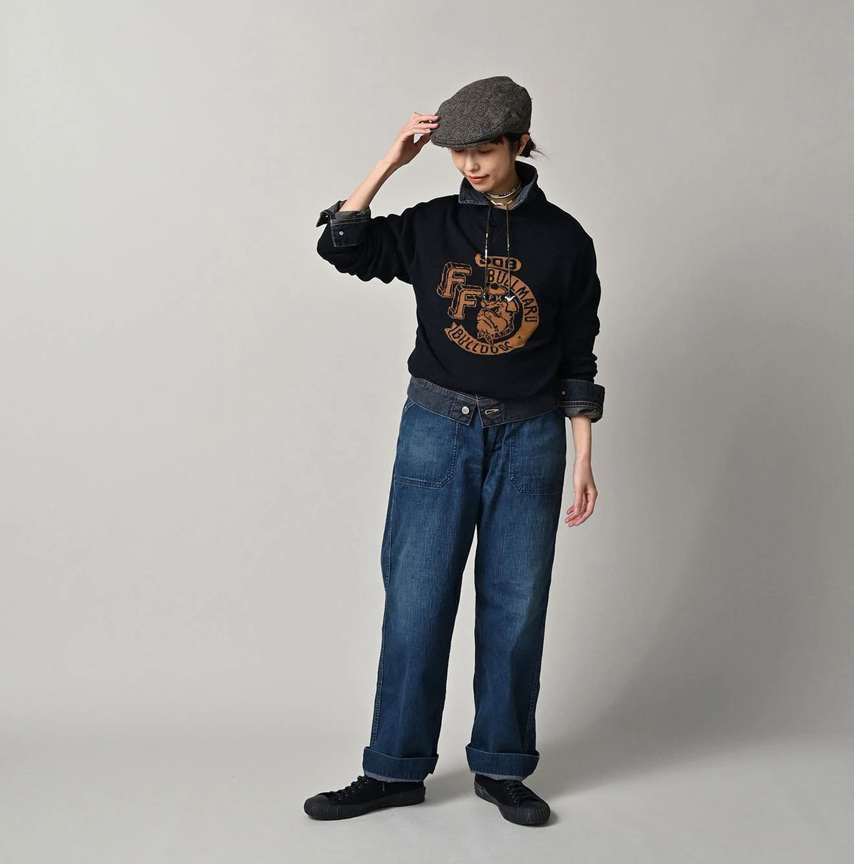 45R Indigo Smooth 908 Sweat