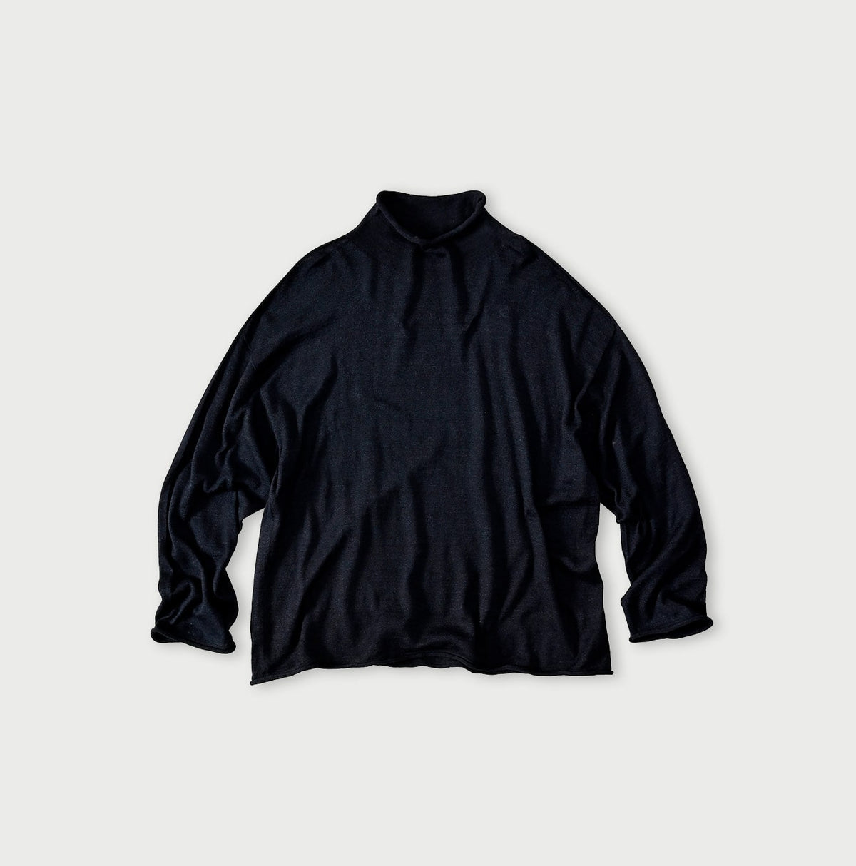 45R Indigo Super Gauze M-turtleneck