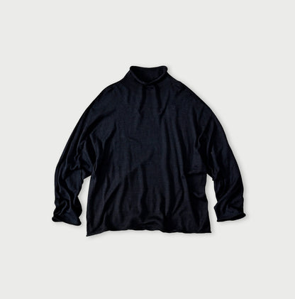 45R Indigo Super Gauze M-turtleneck