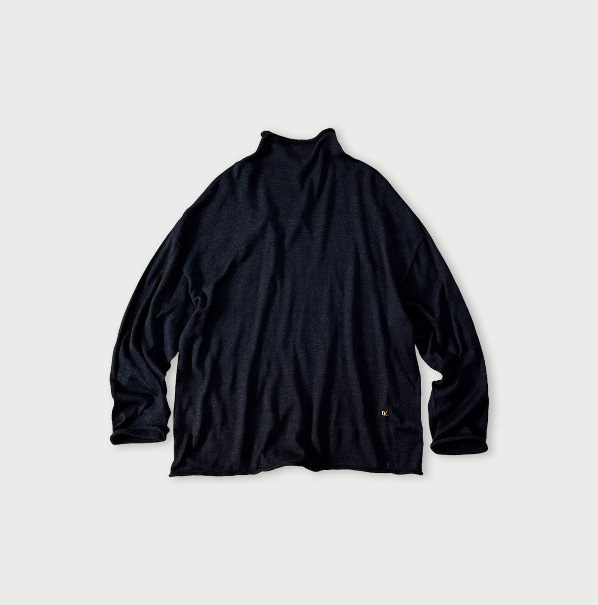 45R Indigo Super Gauze M-turtleneck