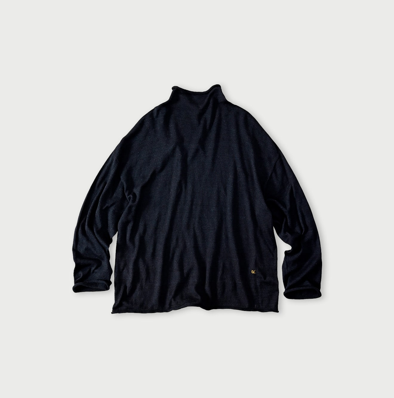 45R Indigo Super Gauze M-turtleneck