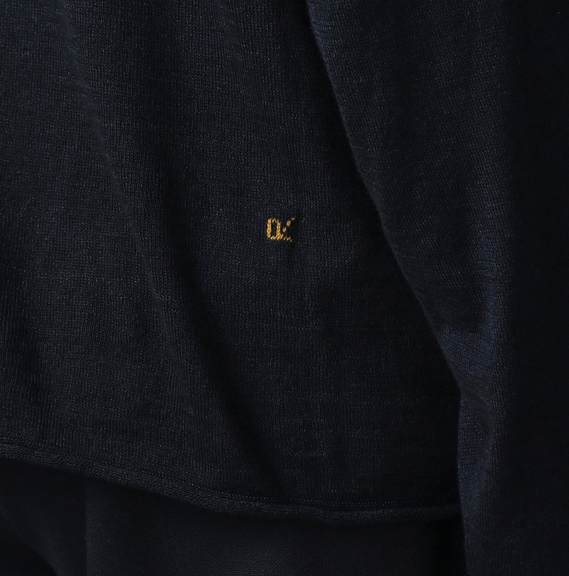 45R Indigo Super Gauze M-turtleneck