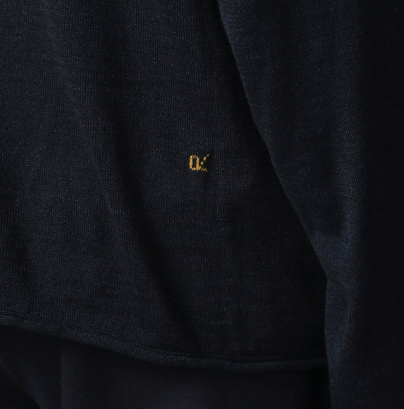 45R Indigo Super Gauze M-turtleneck