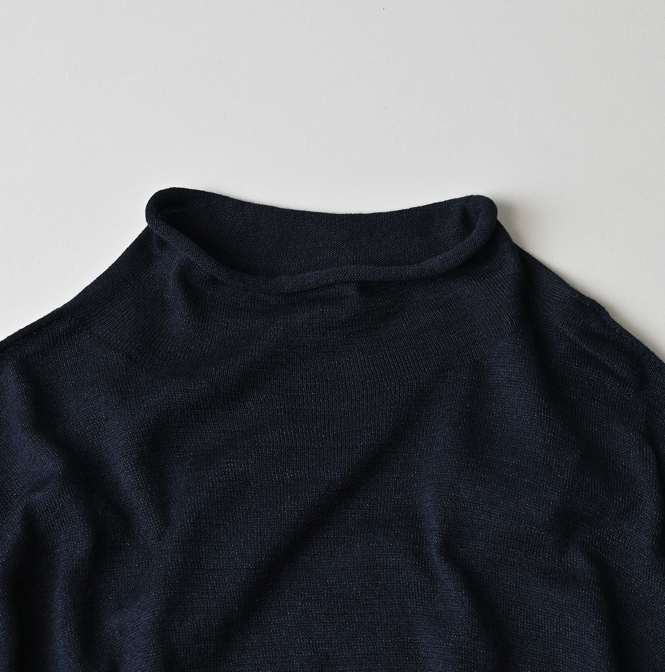 45R Indigo Super Gauze M-turtleneck