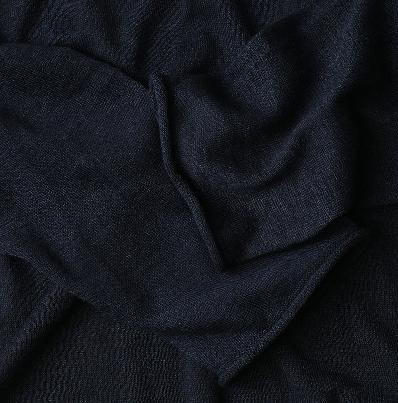 45R Indigo Super Gauze M-turtleneck