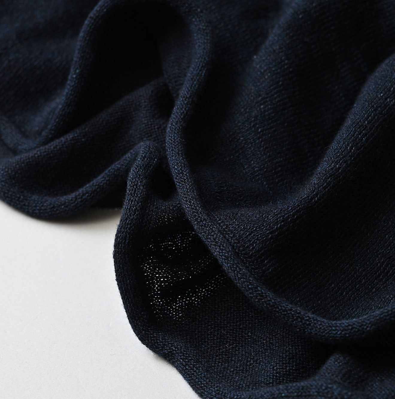 45R Indigo Super Gauze M-turtleneck