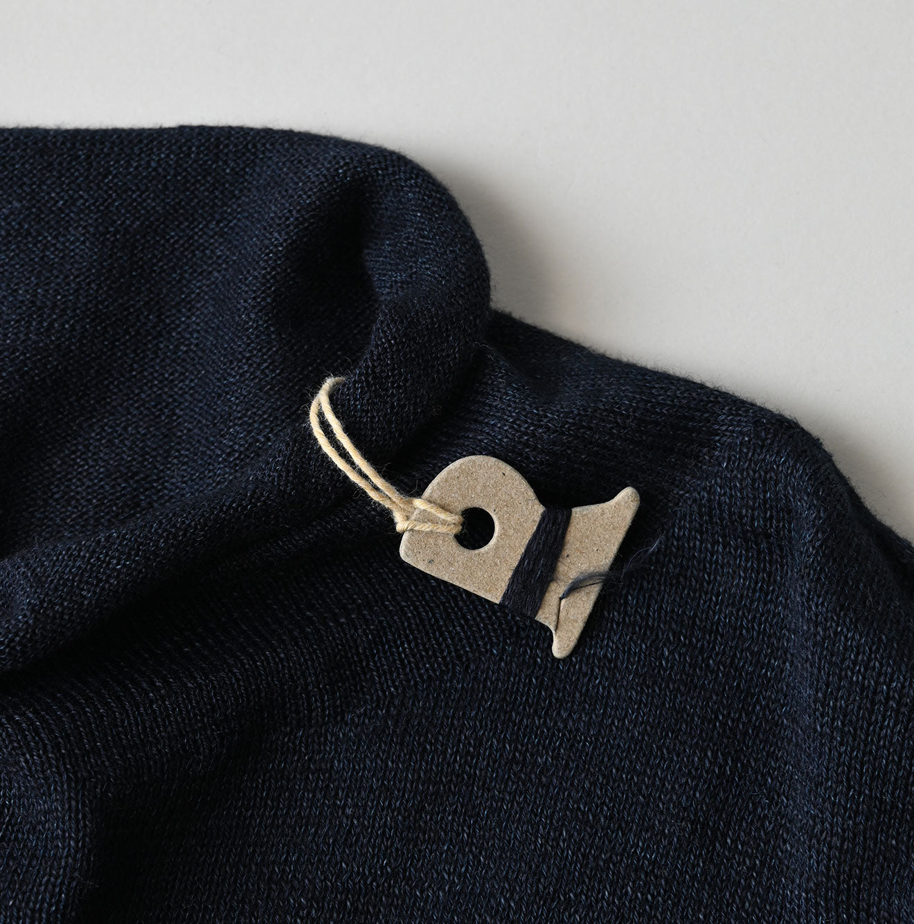 45R Indigo Super Gauze M-turtleneck