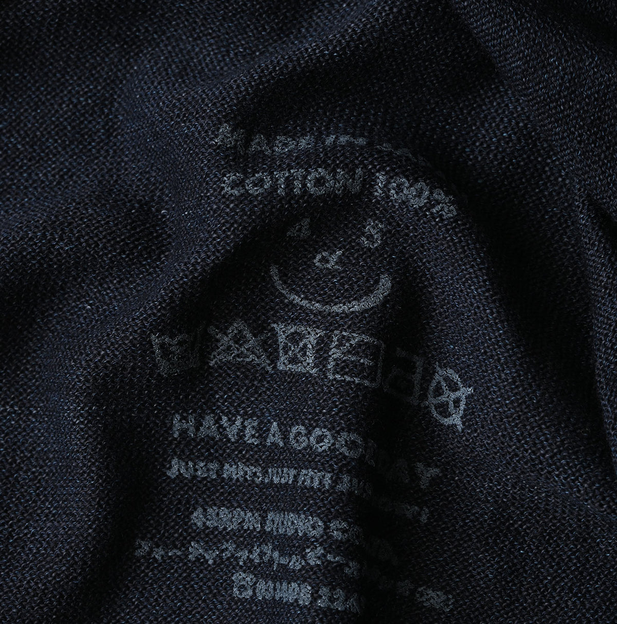 45R Indigo Super Gauze M-turtleneck