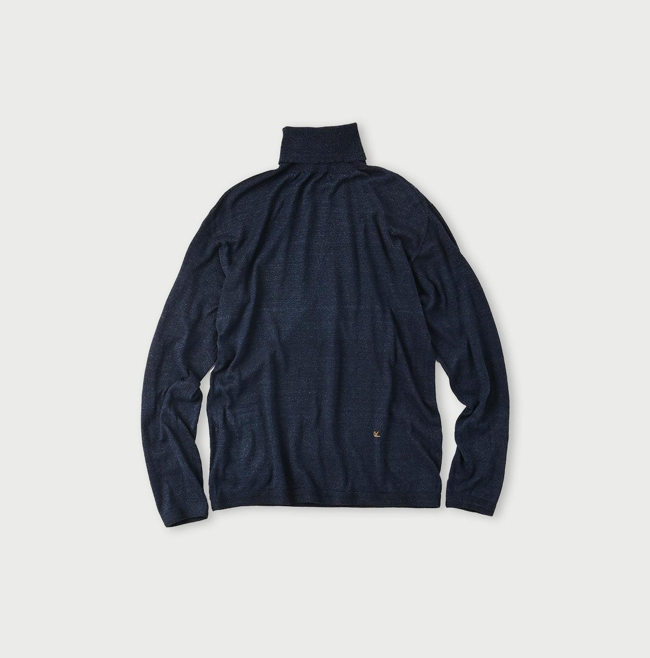Indigo Super Gauze Wholegarment 908 Turtleneck (Size 0) - 45R by 45rpm studio - Image 2