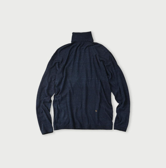 Indigo Super Gauze Wholegarment 908 Turtleneck (Size 0) - 45R by 45rpm studio