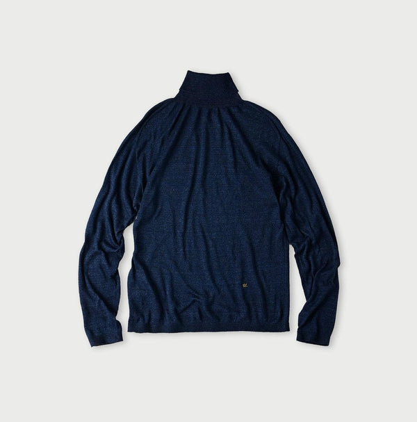 Indigo Super Gauze Wholegarment 908 Turtleneck - 45R by 45rpm studio