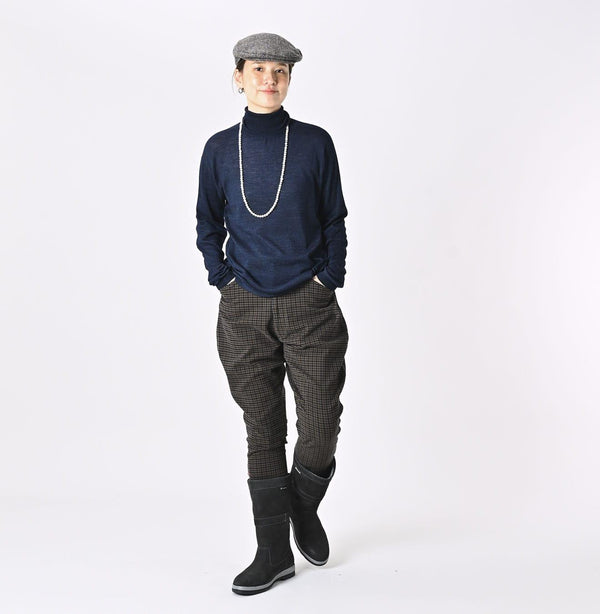 Indigo Super Gauze Wholegarment 908 Turtleneck - 45R by 45rpm studio