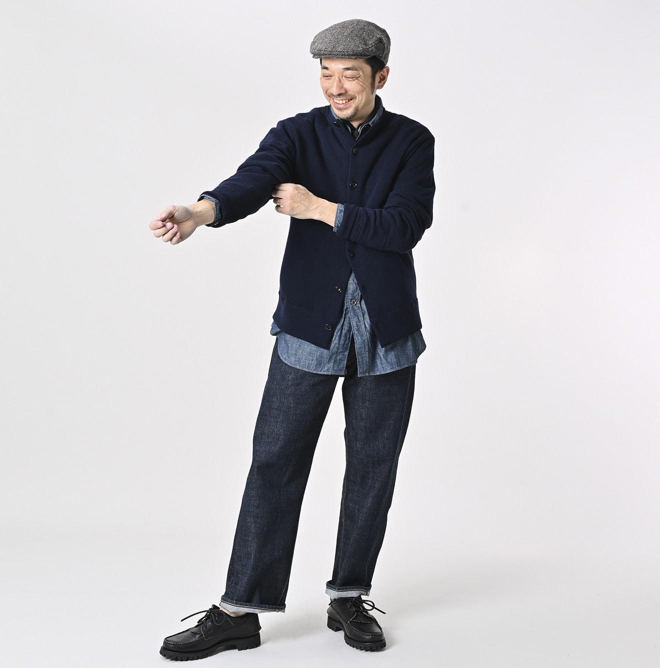 Wool French Terry 908 Cardigan – 45R GLOBAL