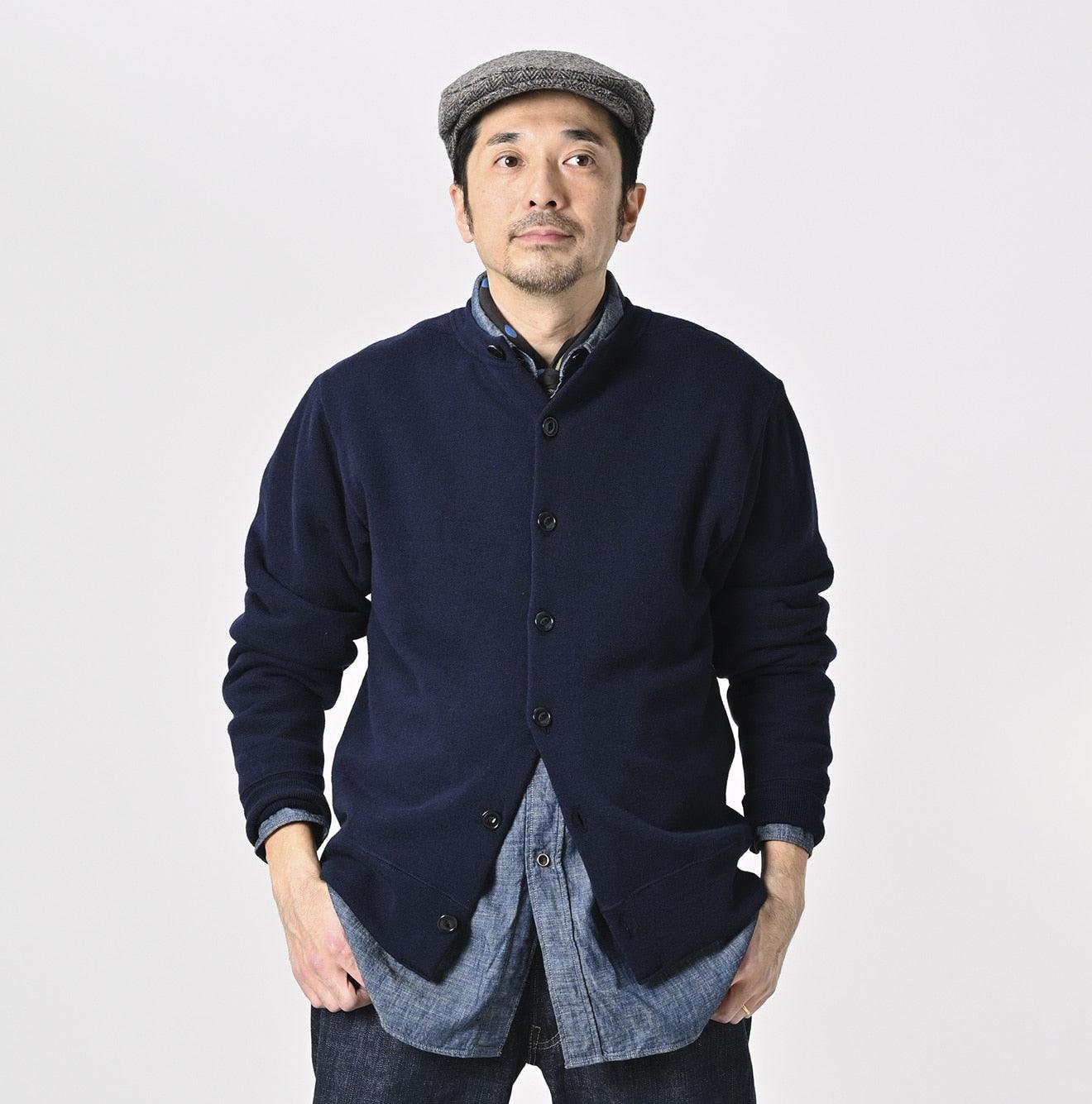 Wool French Terry 908 Cardigan – 45R GLOBAL