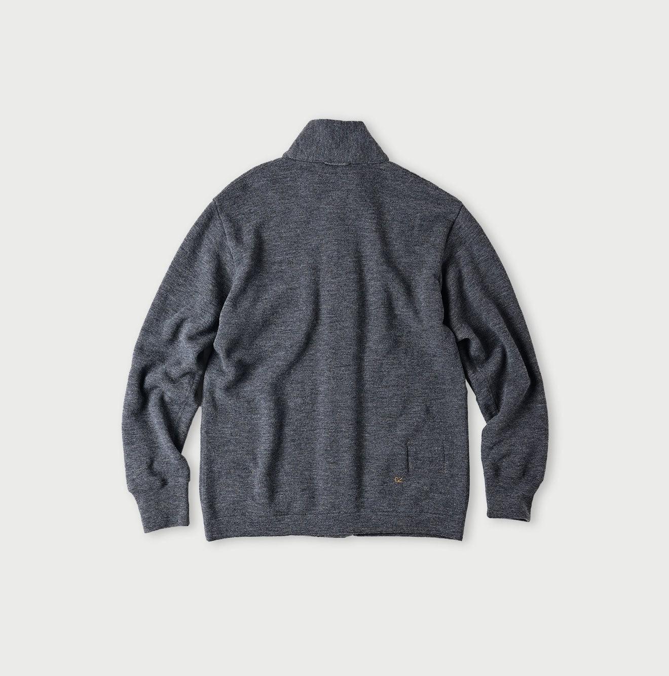 【45R】45rpm ウール100% フロート縮絨ニットジャケット2 アイボリー Wool French Terry Cardigan Jacket – 45R GLOBAL