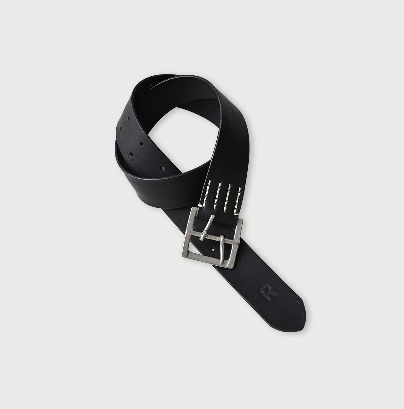 45R Vintage Leather Belt Wide