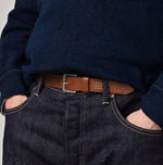 Vintage Leather Belt Slim