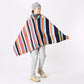 45R Rug Stripe Poncho