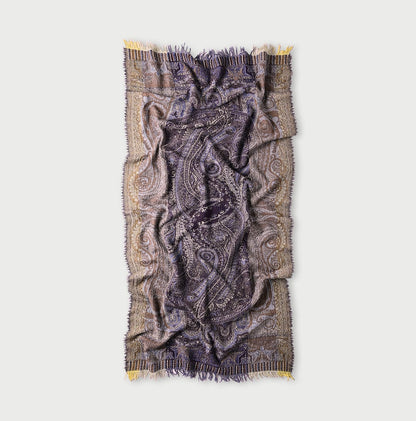 45R Wool Jacquard Stole