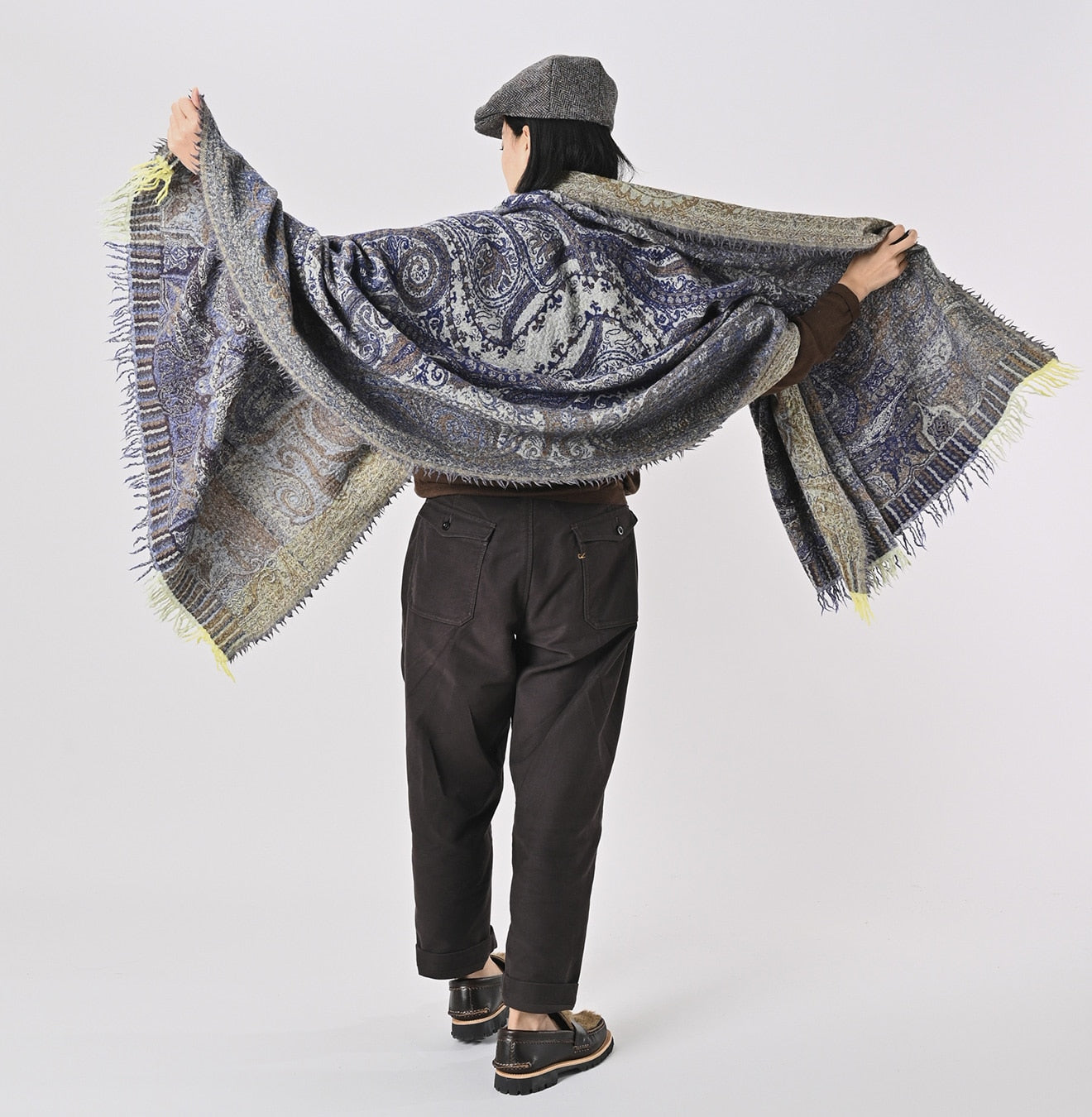 45R Wool Jacquard Stole