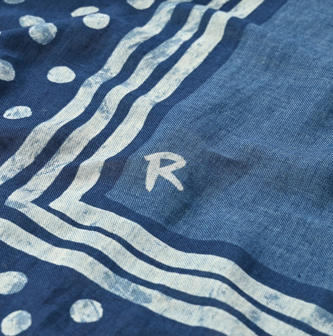 45R Indigo Twill Dots FUROHIKii