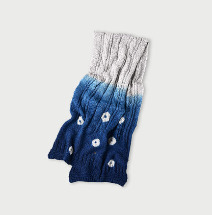 45R Ai Indigo Mix Knit Stole