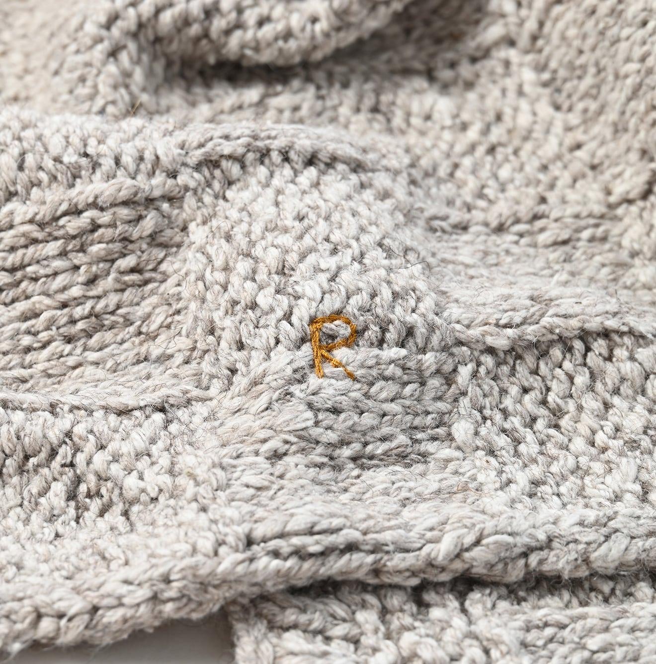 Ai Indigo Mix Knit Stole - 45R by 45rpm studio