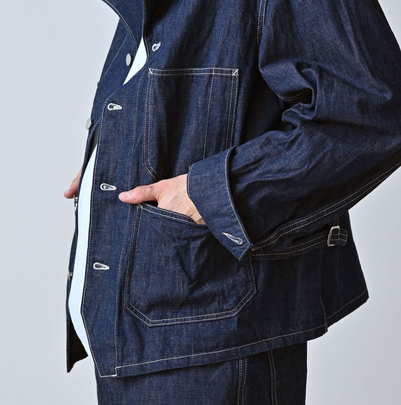 45R Indigo 908 Work Coverall