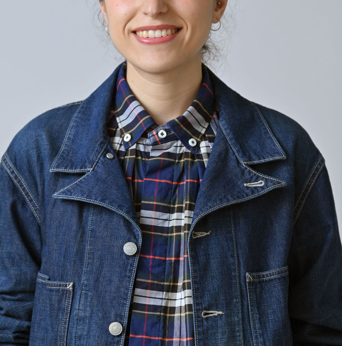 45R Indigo 908 Work Coverall Distressed