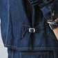 45R Indigo 908 Work Coverall Distressed