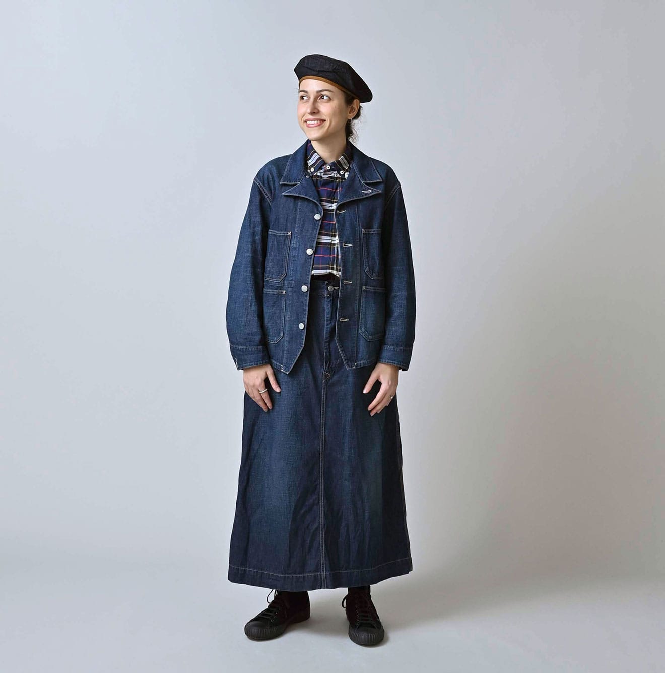 45R Indigo 908 Work Coverall Distressed