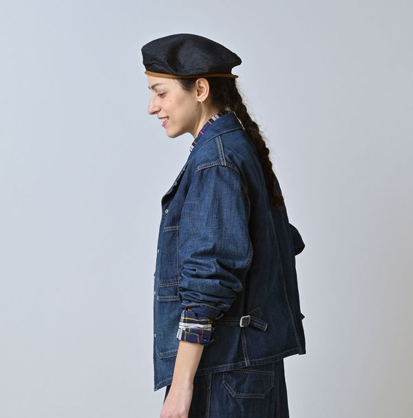 45R Indigo 908 Work Coverall Distressed