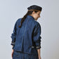 45R Indigo 908 Work Coverall Distressed