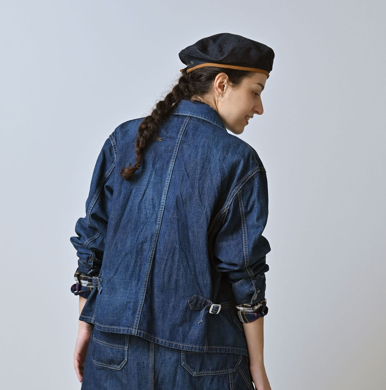 45R Indigo 908 Work Coverall Distressed