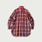 45R Gauze Doublecloth 908 Plaid Pocket Shirt