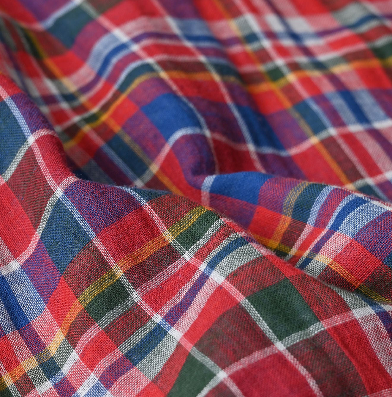 45R Gauze Doublecloth 908 Plaid Pocket Shirt