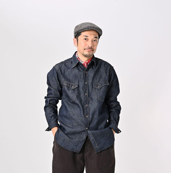 Indigo 45 Petit Denim 908 Eastern Shirt - 45R by 45rpm studio