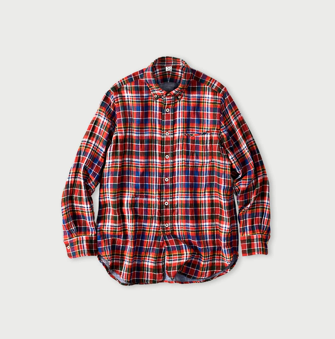 45R Gauze Doublecloth 908 Plaid Loafer Shirt - Image 2
