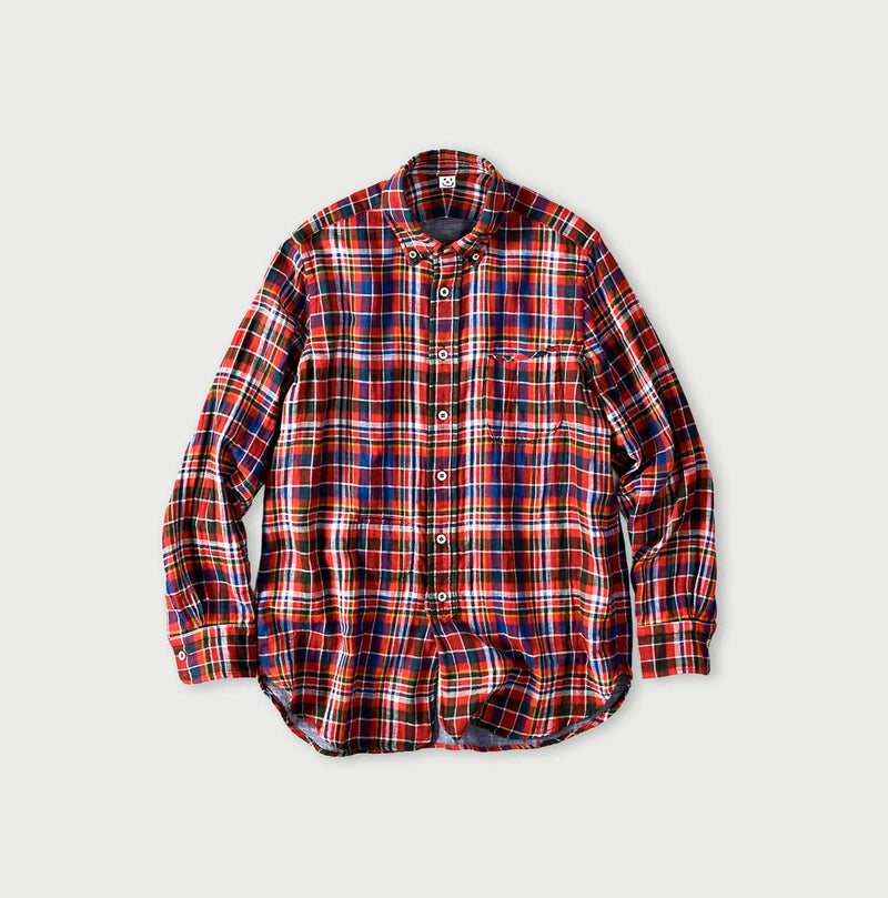 45R Gauze Doublecloth 908 Plaid Loafer Shirt - Image 2